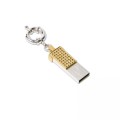 Pendrive biżuteryjny - brelok, 42 x 12 x 4 mm, metal pokryty srebrem, rutenem, różowym zlotem, bursztyn, cena dla 8GB
