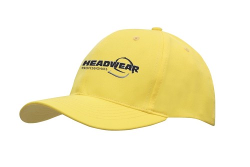 Czapka oddychająca, odychający poly twill, 6 paneli, zapięcie na rzep
