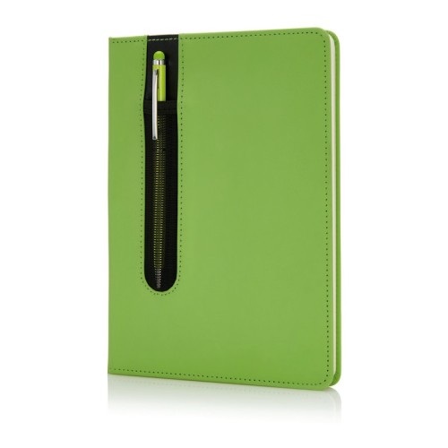 Notes A5 z długopisem, 80 kartek w linie, długopis touch pen, pudełko
