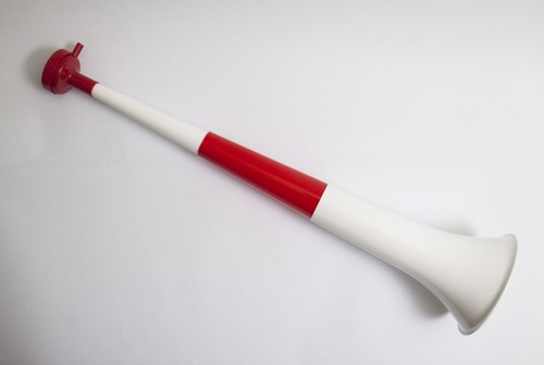 Trąbka kibica składana, duża, 22 / 56 cm, możliwość dołączenia smyczy, ew. połączenia 2 - 3 szt., cena orientacyjna
