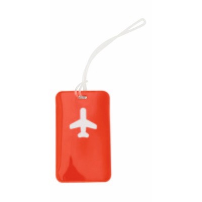 Przywieszka bagażowa, PVC, 115 x 70 x 5 mm
