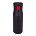 Kubek izotermiczny, 550 ml, śr. 76 x 248 mm, stal nierdzewna, próżnia między ściankami, szczelny, obsługa jedną ręką
