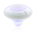 Głośnik bluetooth pływający, ABS, śr. 140 x 100 mm, 3W, zmieniające kolor światło LED
