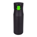 Kubek izotermiczny, 550 ml, śr. 76 x 248 mm, stal nierdzewna, próżnia między ściankami, szczelny, obsługa jedną ręką
