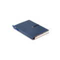Notes z wyposażeniem-eko, z recyklingu, 101 x 12 x 142 mm, notes 70 stron w linie, papierowy długopis
