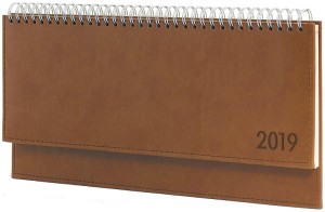 Kalendarz reklamowy biurkowy tygodniowy, leżący, oprwa Vivella