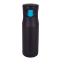 Kubek izotermiczny, 550 ml, śr. 76 x 248 mm, stal nierdzewna, próżnia między ściankami, szczelny, obsługa jedną ręką
