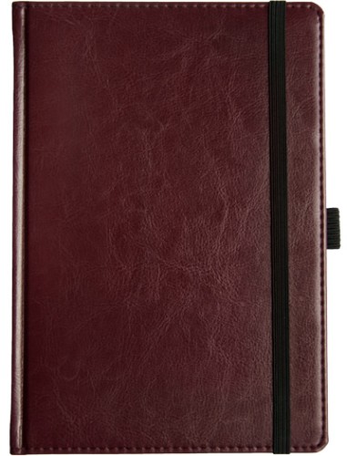 Notes A5, produkcja na zamówienie, 144 strony, papier Chamoise, linie lub kratka, oprawa Nebraska obszyta. możliwość tłoczenia logo, wersja bez gumki i szlufki - 11,80