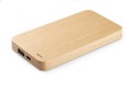 Powerbank drewniany - eko, 125 x 66 x 11 mm, 4000 mAh