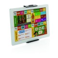 Samochodowy uchwyt na tablet na tylne siedzenie, ABS, regulacja do wymiaru 10"
