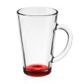 Kubek szklany, 300 ml, różne kolory dna
