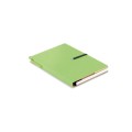 Notes z wyposażeniem-eko, z recyklingu, 101 x 12 x 142 mm, notes 70 stron w linie, papierowy długopis
