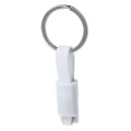 Brelok - kabel do ładowania, ABS, PVC, końcówka 2 w 1 oraz USB
