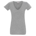 Koszulka damska V-neck, bawełna półczesana 160g