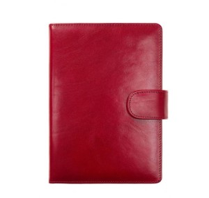 Oprawa A5 wymienna, skóra premium, z blokiem kalendarzowym 