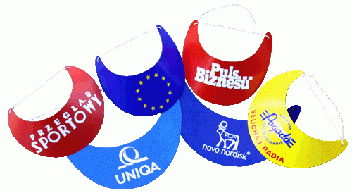 Daszek reklamowy, karton 300g, gumka, druk jednostronny, cena dla 500 szt., nadruk 2 kolory
