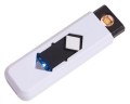 Zapalniczka USB, plastik, 85 x 25 x 15 mm, poj. 250 mAh, ładowana z USB.
