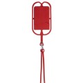 Uchwyt na telefon z kieszonką na karty, silikon, 7 x 58 mm
