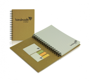 Notes spiralowany A5 z karteczkami i znacznikami eko