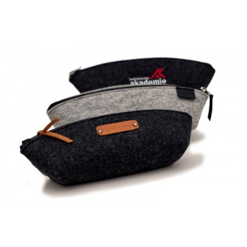 Piórnik z filcu z recyklingu z PET, szyte na zamówienie, cena dla min. 50 szt., 28 x 8 x 6 cm
