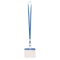smycz poliestrowa 11 x 580 mm, kieszonka PVC