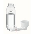 Butelka na wodę z pojemnikiem na tabletki, 600 ml, pojemnik odczepiany - 7 przegródek, 65 x 230 mm
