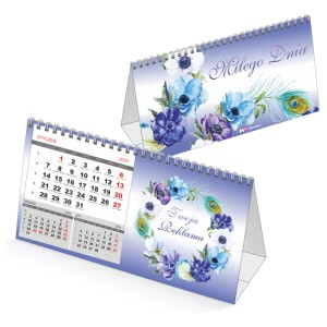 Kalendarz reklamowy biurkowy poziomy