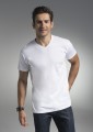 Koszulka męska V-neck, bawełna połczesana 160g, boki bezszwowe