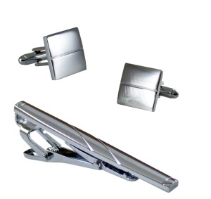 Komplet spinek - mankiety i krawat