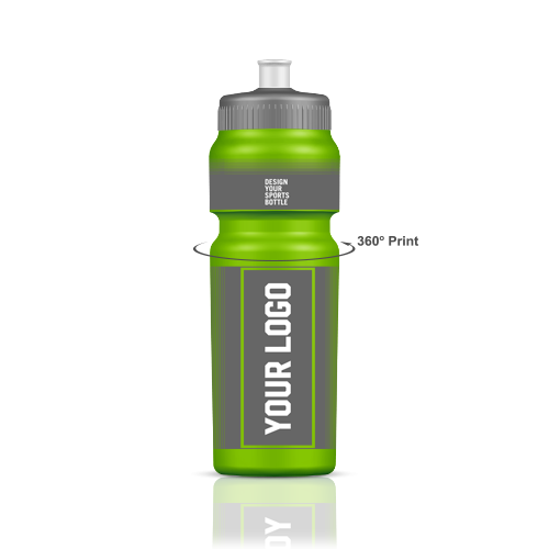Bidon na zamówienie, poj. 750 ml, nadruk 234 x 110 mm, 14 kolorów do wyboru, można mieszać kolory, cena dla min. 100 szt. i nadruku w jednym kolorze
