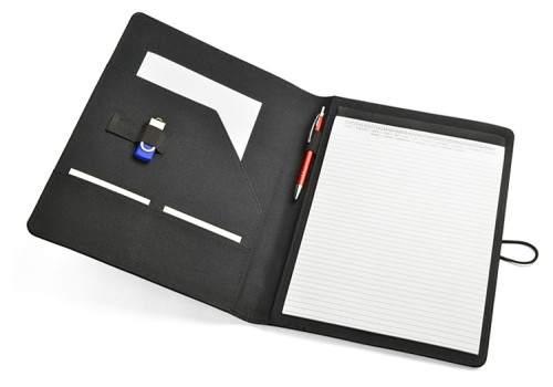 Teczka konferencyjna A4, mikrofibra, 250 x 325 x 14 mm. Wersja A5 - 19,90