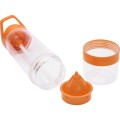 Butelka sportowa z wyciskarką, Tritan, PVC, 750 ml, śr. 78 x 250 mm, wyciskarka do cytrusów
