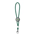 Krótka, regulowana smycz z plastikowym kółkiem nadającym się do domingu. Posiada karabińczyk do kluczy.