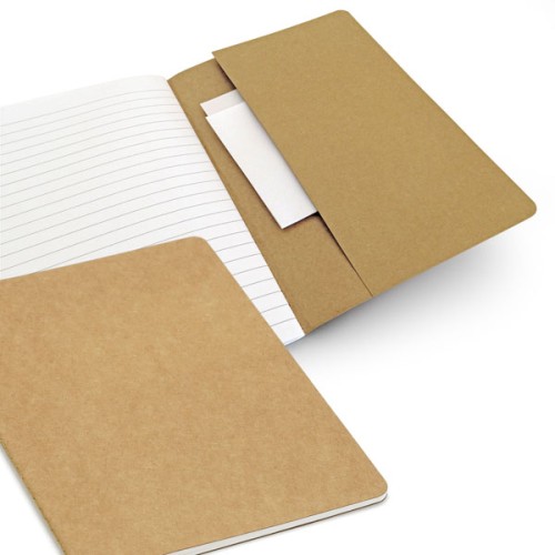 Notes A5 - eko, okładka i kartki z recyklingu, 210 x 144 mm, 40 kartek
