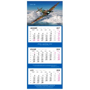 Kalendarz trójdzielny główka wypukła