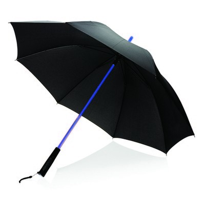 Parasol z podświetlanym trzonem, manualny, śr. 115 x 83 cm, dodatkowo lampka LED w rączce, wiatroodporny
