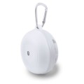 Głośnik bluetooth, ABS, śr. 81 x 46 mm, radio, odbieranie połączeń, czytnik kart micro USB, kabel audio 3,5 mm z końcówkami USB i mini USB, zasięg do 10 m

